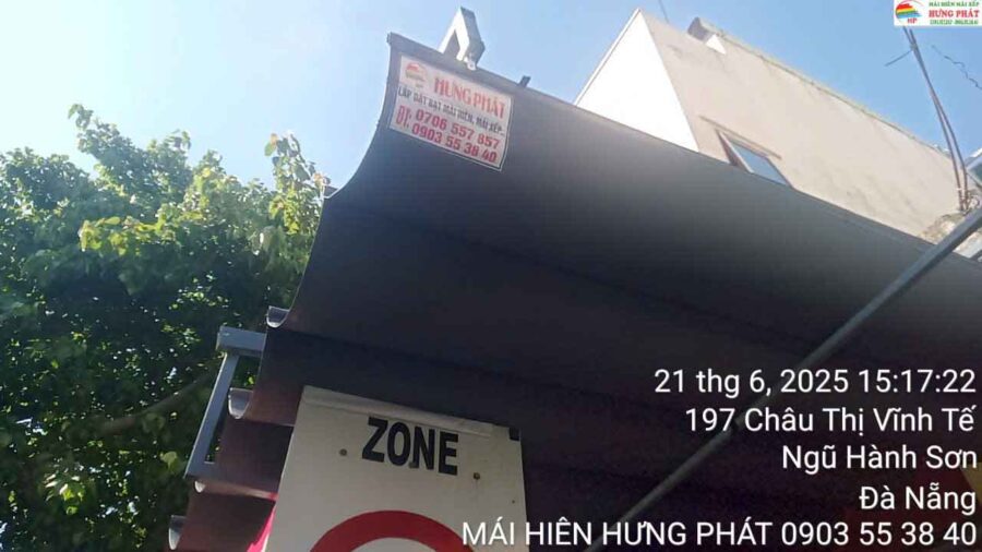 Lắp mái xếp di động 197 Châu Thị Vĩnh Tế Đà Nẵng (1)