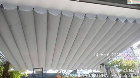 Lắp mái xếp di động lượn nhỏ tại 189 Bùi Tấn Diên (1)