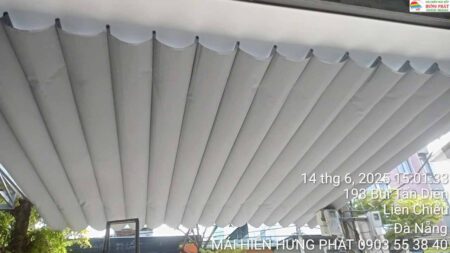Lắp mái xếp di động lượn nhỏ tại 189 Bùi Tấn Diên (1)