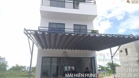 Mái che di động lắp đặt tại khu công nghệ FPT Đà Nẵng (2)