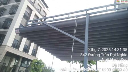 Mái che di động lắp đặt tại khu công nghệ FPT Đà Nẵng (2)