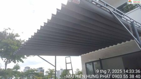 Mái che di động lắp đặt tại khu công nghệ FPT Đà Nẵng (2)
