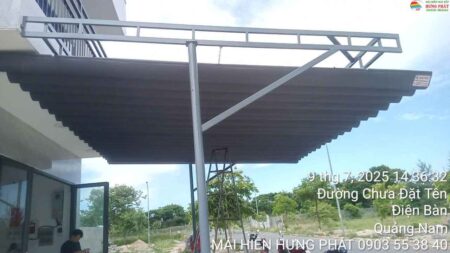 Mái che di động lắp đặt tại khu công nghệ FPT Đà Nẵng (2)
