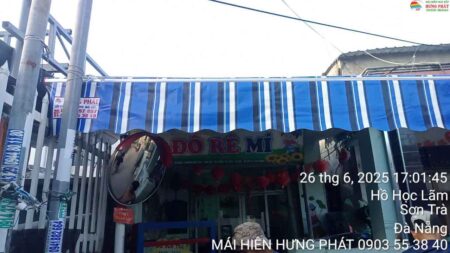 Mái hiên di động giá rẻ tại Sơn Trà cho mầm non tư nhân (1)