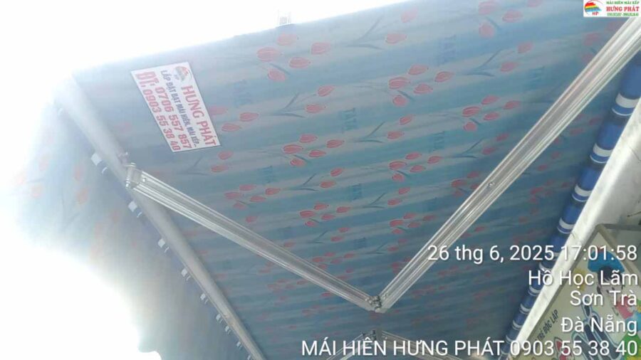 Mái hiên di động giá rẻ tại Sơn Trà cho mầm non tư nhân (1)