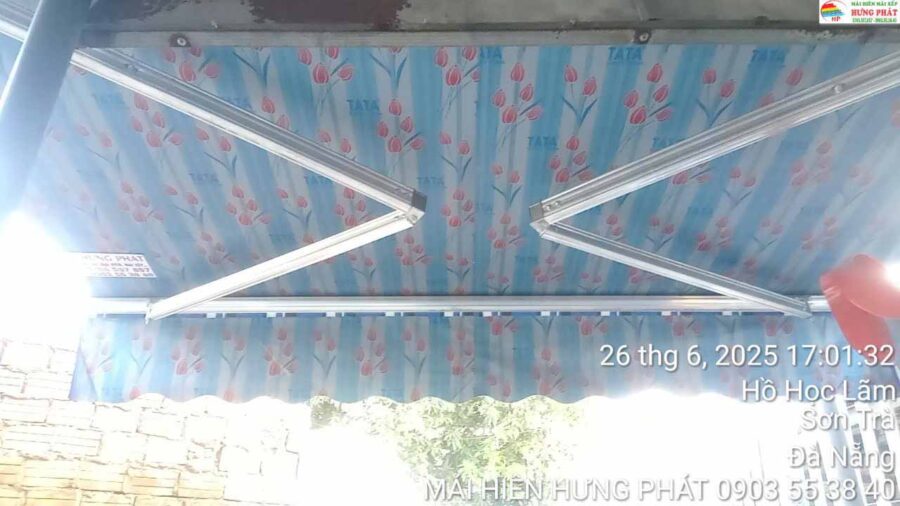 Mái hiên di động giá rẻ tại Sơn Trà cho mầm non tư nhân (1)