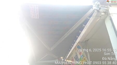 Mái hiên di động giá rẻ tại Sơn Trà cho mầm non tư nhân (1)