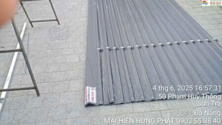 Mái xếp di động lắp đặt tại 69 Phan Huy Thông (1)