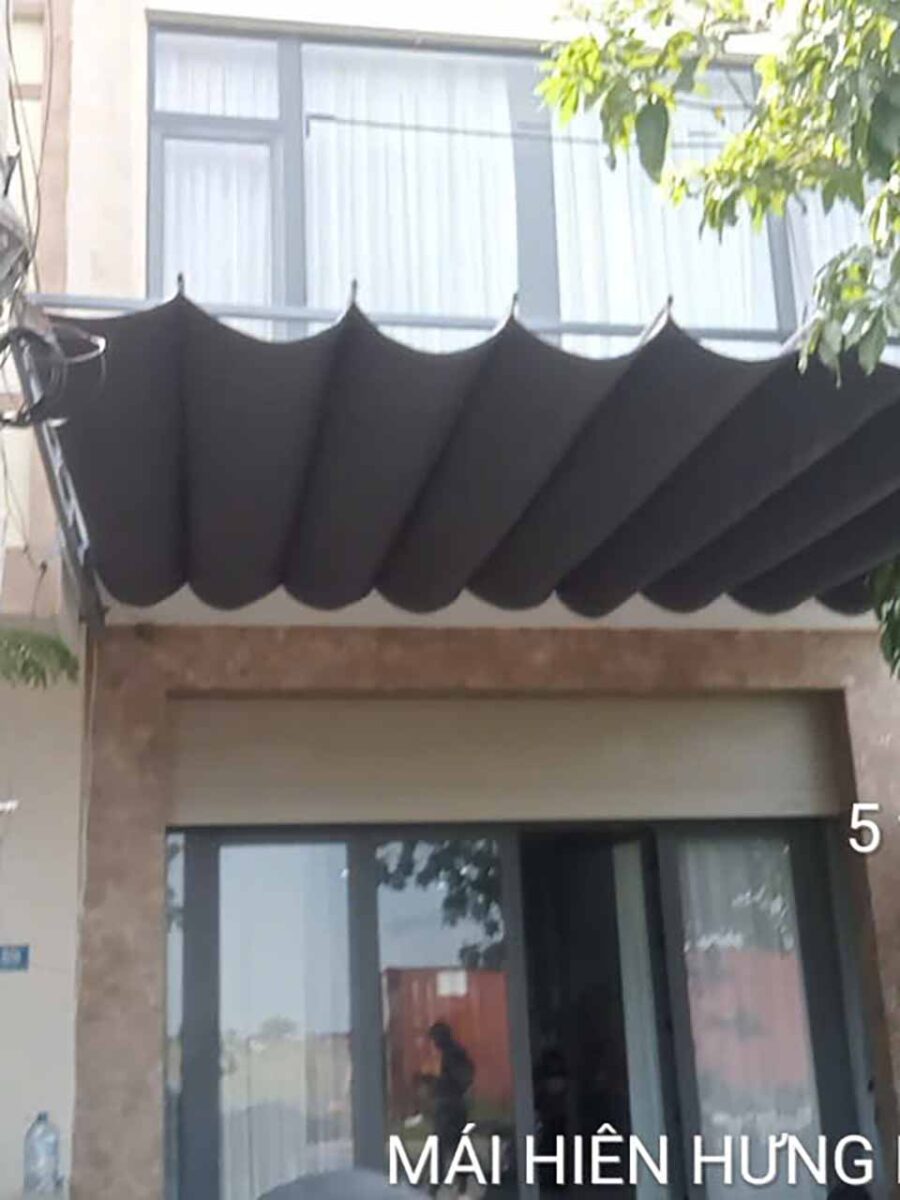 Mái xếp di động lắp đặt tại 86 Dương Loan Đà Nẵng (1)