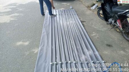 Mái xếp di động lắp đặt tại 86 Dương Loan Đà Nẵng (1)