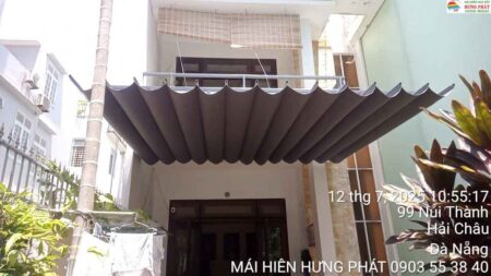 Mái xếp di động sóng nhỏ lắp đặt tại 99-20 Núi Thành Đà Nẵng (3)
