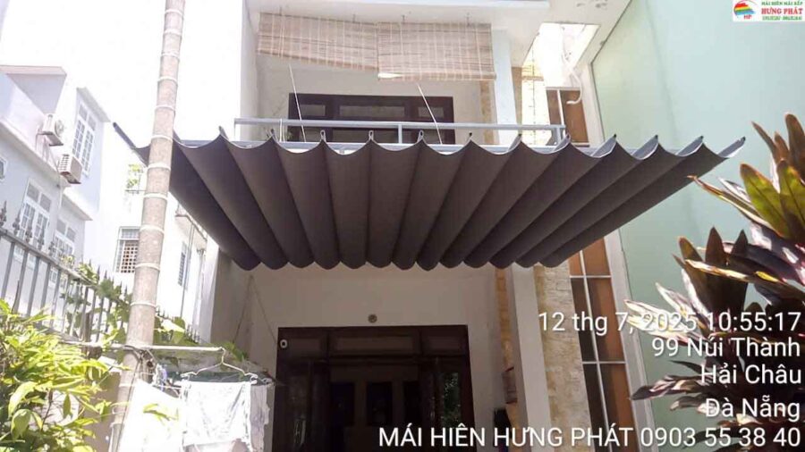 Mái xếp di động sóng nhỏ lắp đặt tại 99-20 Núi Thành Đà Nẵng (3)