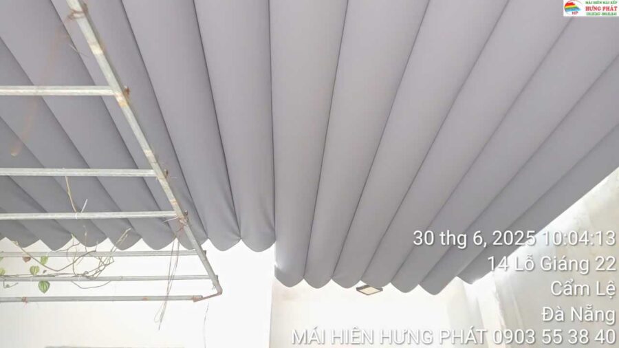 Mái xếp di động thi công lắp đặt trong ngày tại Đà Nẵng (1)