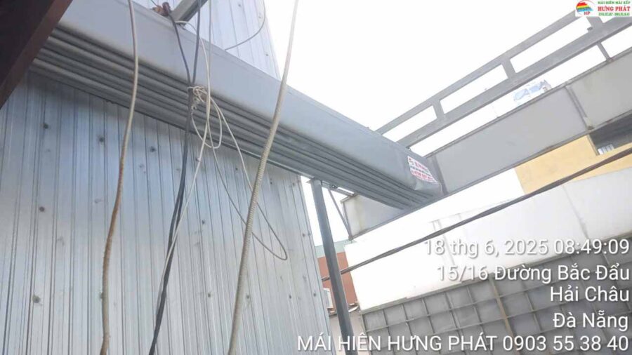 Thay bạt xếp bạt staflet 0.55mm tại 1513 Bắc Đẩu (4)