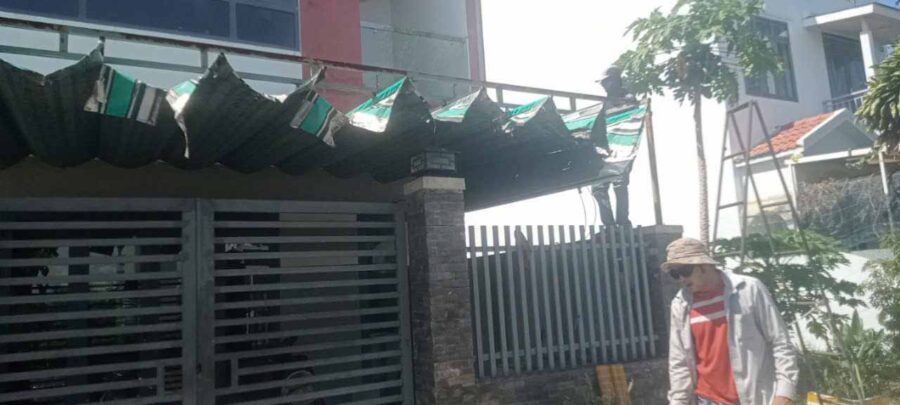 Thay bạt xếp di động tại khu FPT Đà Nẵng (1)