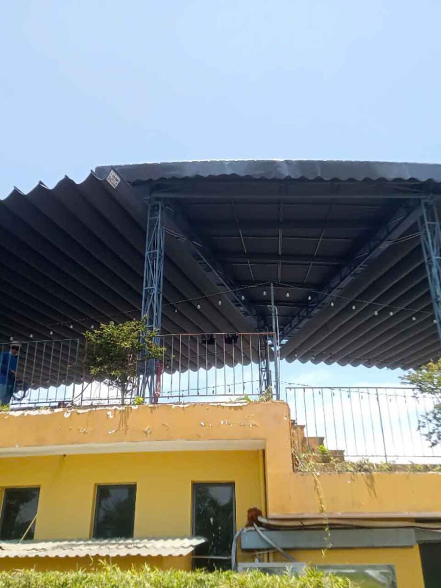 Thi công tè nóc bạt xếp di động tại Hội An Đà Nẵng (1)