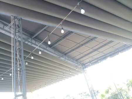 Thi công tè nóc bạt xếp di động tại Hội An Đà Nẵng (1)