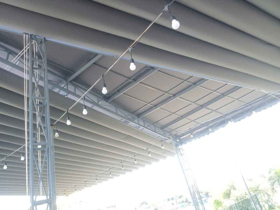 Thi công tè nóc bạt xếp di động tại Hội An Đà Nẵng (1)