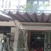 Bạt xếp di động che sân trước tại 107 Nguyễn Sắc Kim Hòa Xuân (3)