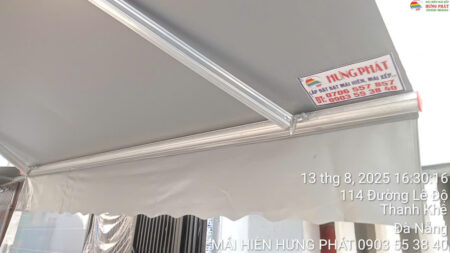 Mái hiên giá rẻ lắp đặt tại kiệt 114 Lê Độ Đà Nẵng (1)