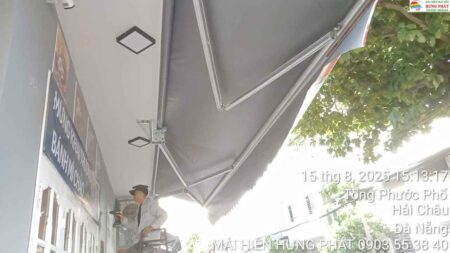 Mái hiên in bèo di động lắp mới tại Quảng Trường 29 Đà Nẵng (1)