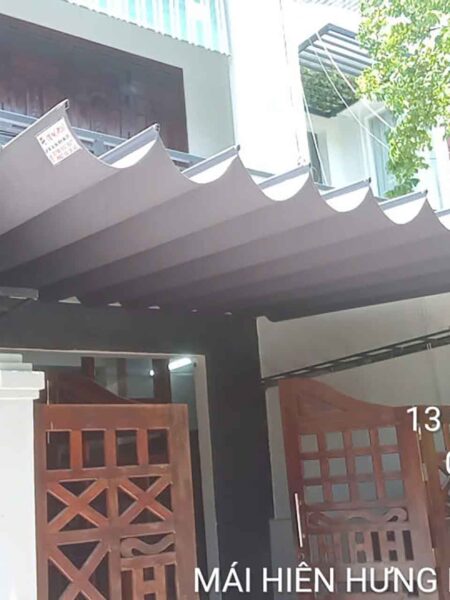 Mái xếp bạt di động lắp đặt mới tại Sơn Trà Đà Nẵng (1)