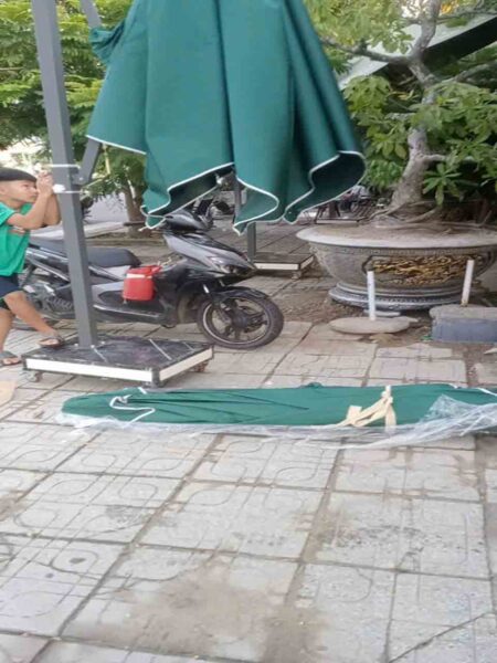 Lắp đặt dù che lệch tâm đa năng tài Quảng Nam Đà Nẵng (1)