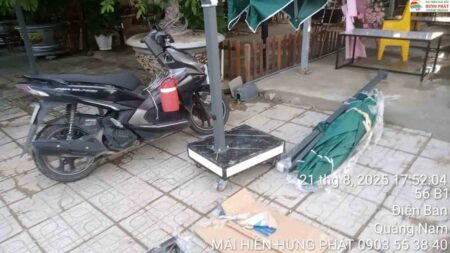 Lắp đặt dù che lệch tâm đa năng tài Quảng Nam Đà Nẵng (1)