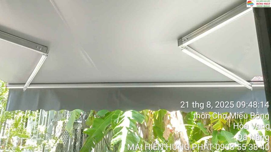 Mái hiên di động lắp đặt tại thôn Quang Châu ,Đà Nẵng (1)