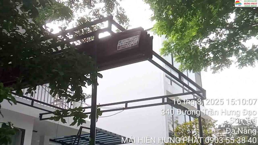 Thay bạt mái xếp tại khu euro 1 Sơn Trà (1)