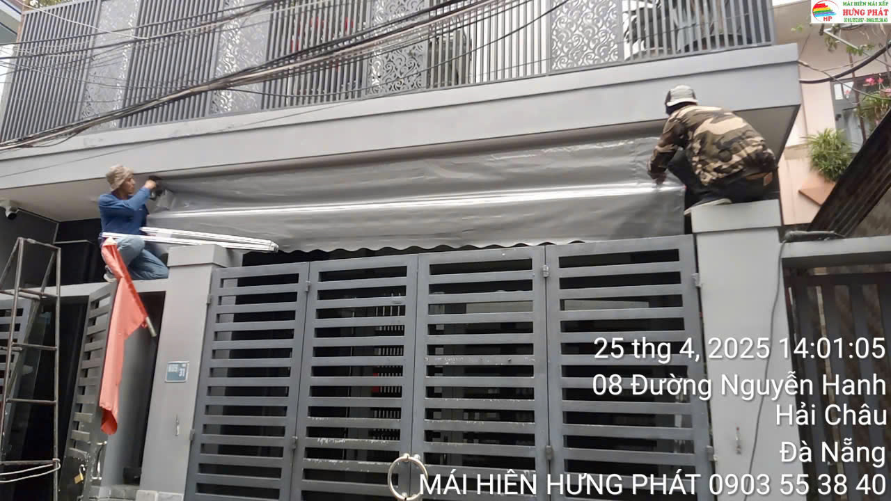 Lắp Đặt Mái Hiên Di Động Cho Nhà Phố